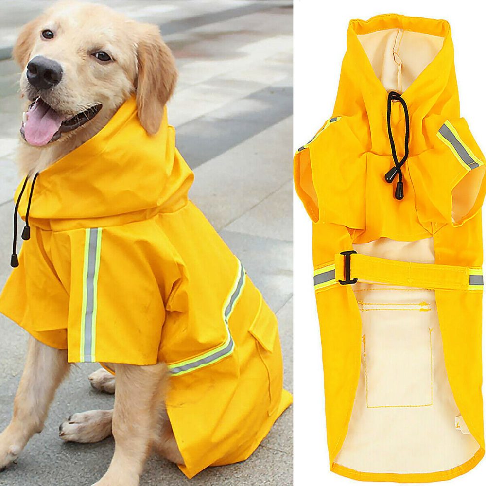 Safety Reflective Stripe Dog Rainjacket