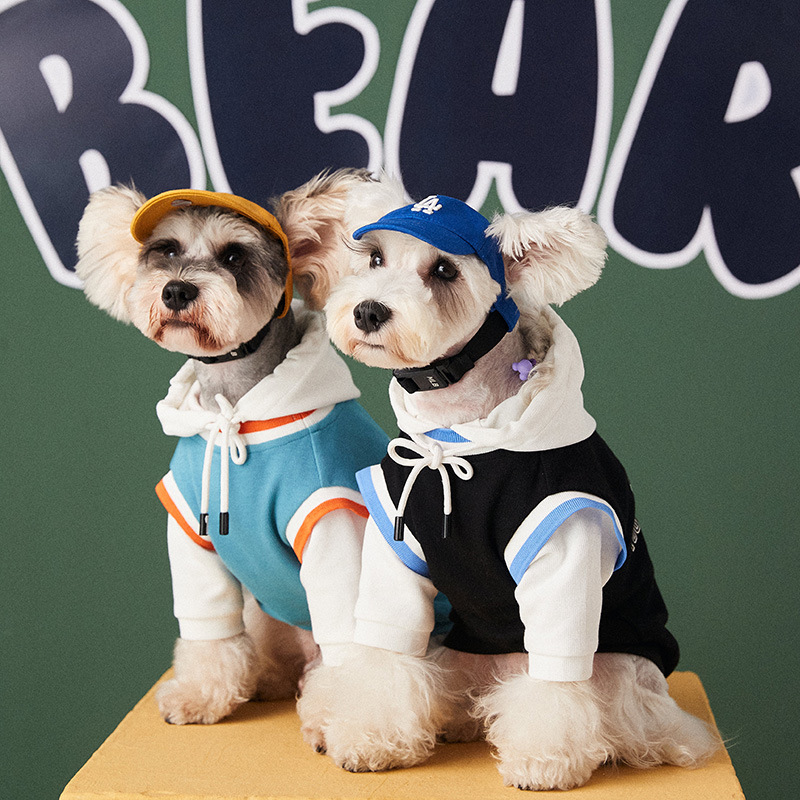 Fashion Stitching Contrast Color Fake Two-piece Puppy Sweater